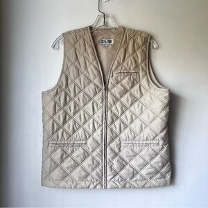 Vintage Y2K Collezioni Italy Beige Tan Qulited Puffer Vest 4